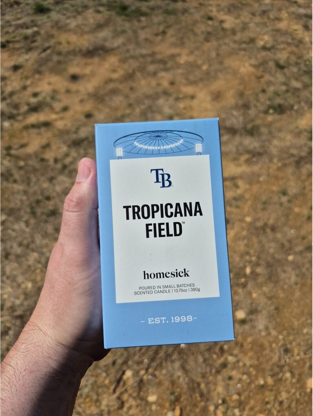 Tampa Bay Rays TB 13.75 oz. Tropicana Field Soy-Blend Candle New Rare MLB Merch